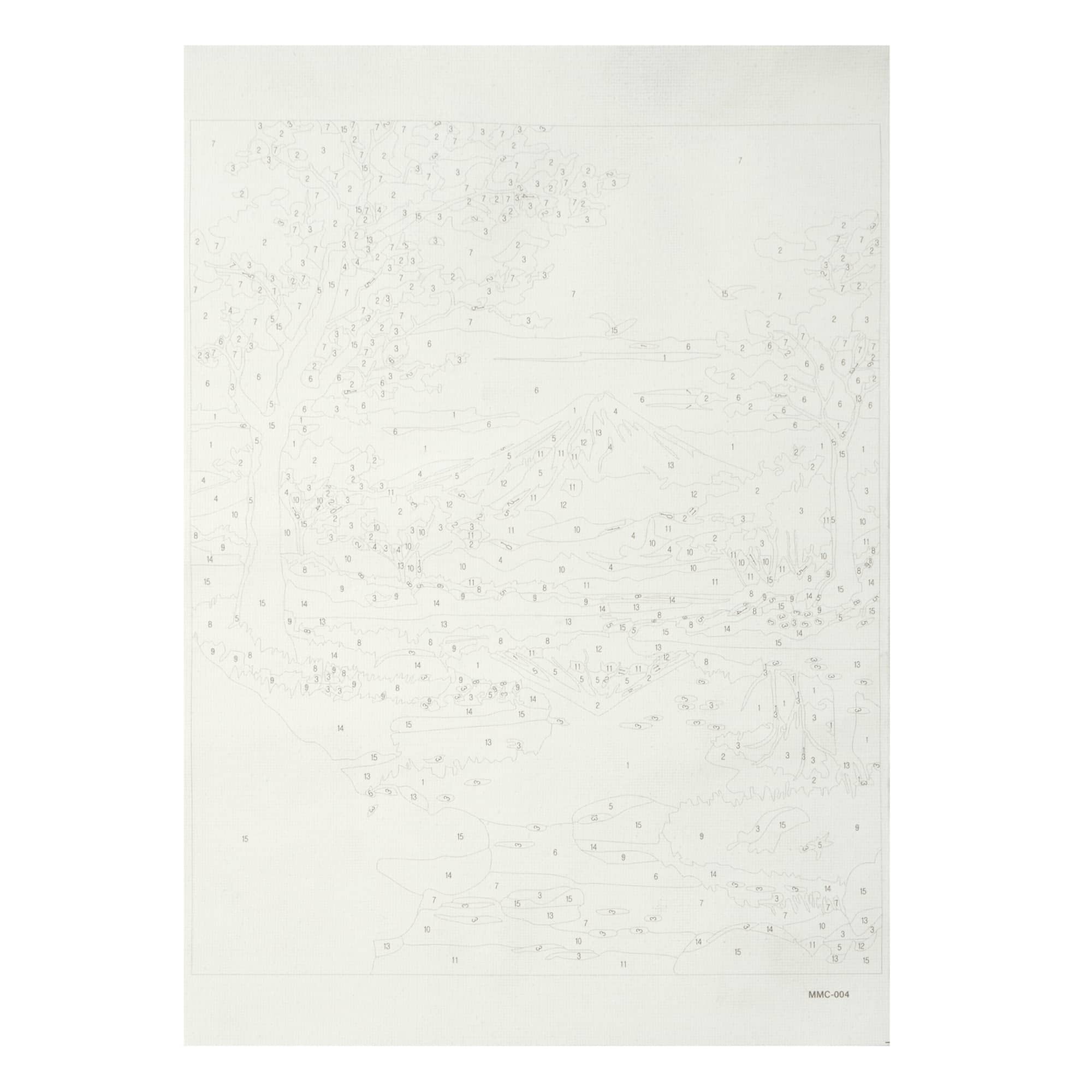 8" x 10" Mountain Cherry Blossoms Paint-by-Number Kit with Wood Display Hanger by Artist's Loft®